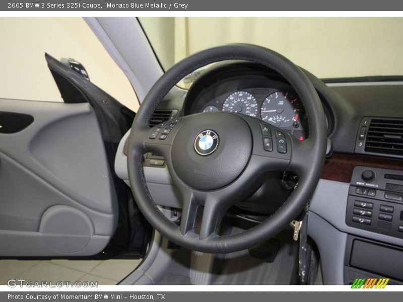 Monaco Blue Metallic / Grey 2005 BMW 3 Series 325i Coupe