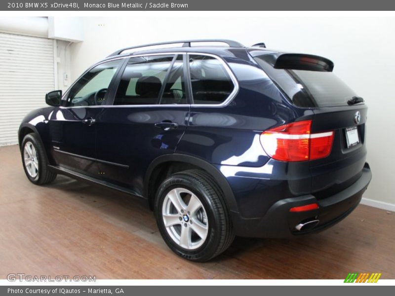 Monaco Blue Metallic / Saddle Brown 2010 BMW X5 xDrive48i