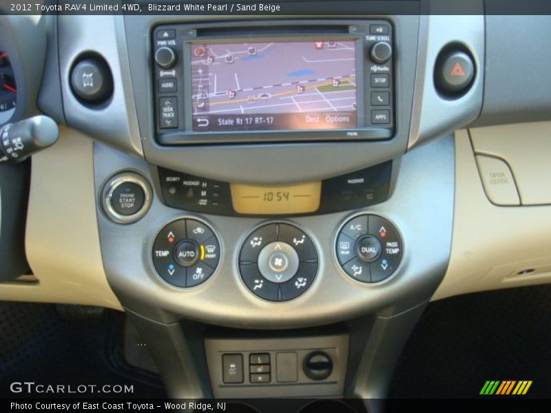 Blizzard White Pearl / Sand Beige 2012 Toyota RAV4 Limited 4WD