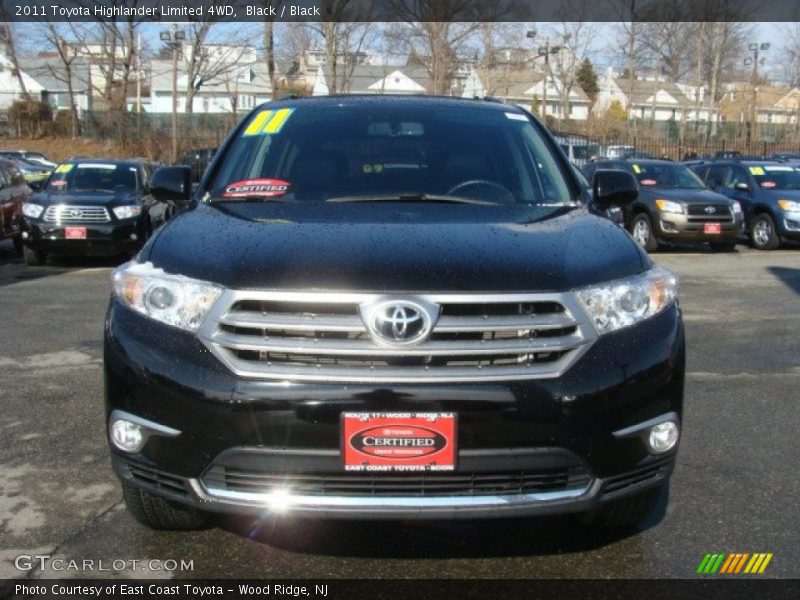 Black / Black 2011 Toyota Highlander Limited 4WD