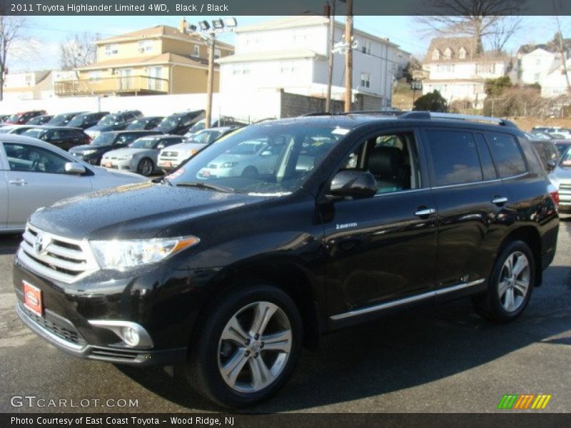 Black / Black 2011 Toyota Highlander Limited 4WD