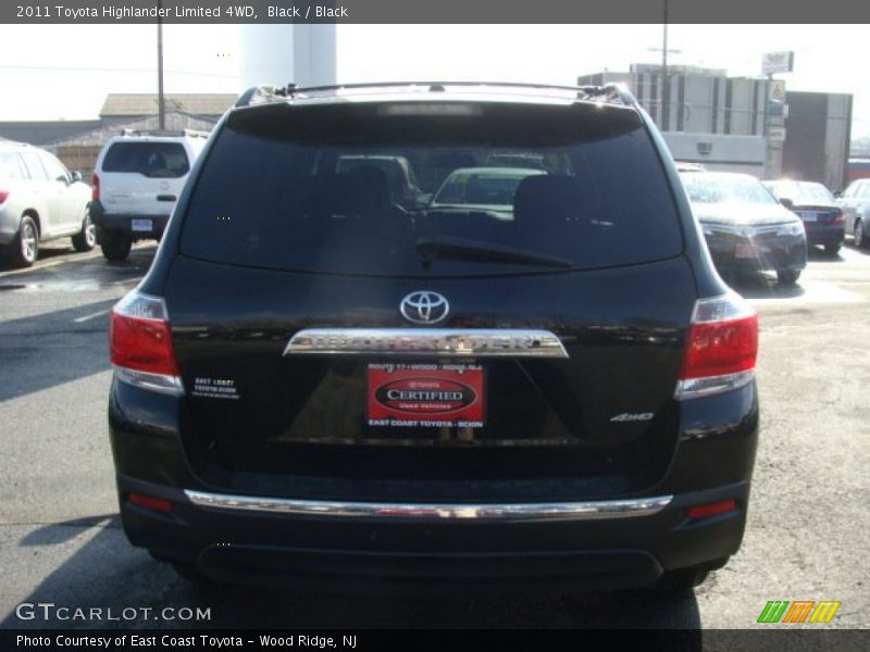 Black / Black 2011 Toyota Highlander Limited 4WD