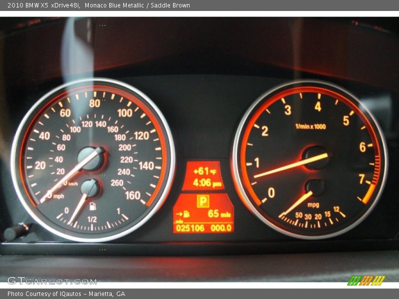 Monaco Blue Metallic / Saddle Brown 2010 BMW X5 xDrive48i