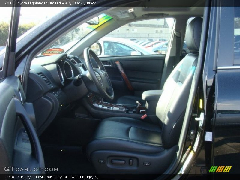 Black / Black 2011 Toyota Highlander Limited 4WD