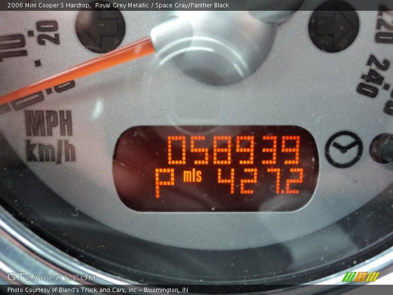 Royal Grey Metallic / Space Gray/Panther Black 2006 Mini Cooper S Hardtop
