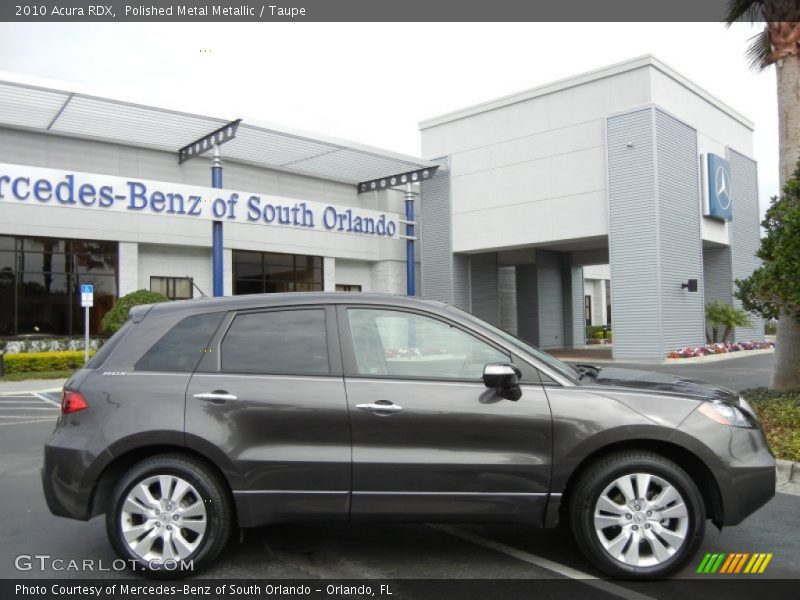 Polished Metal Metallic / Taupe 2010 Acura RDX