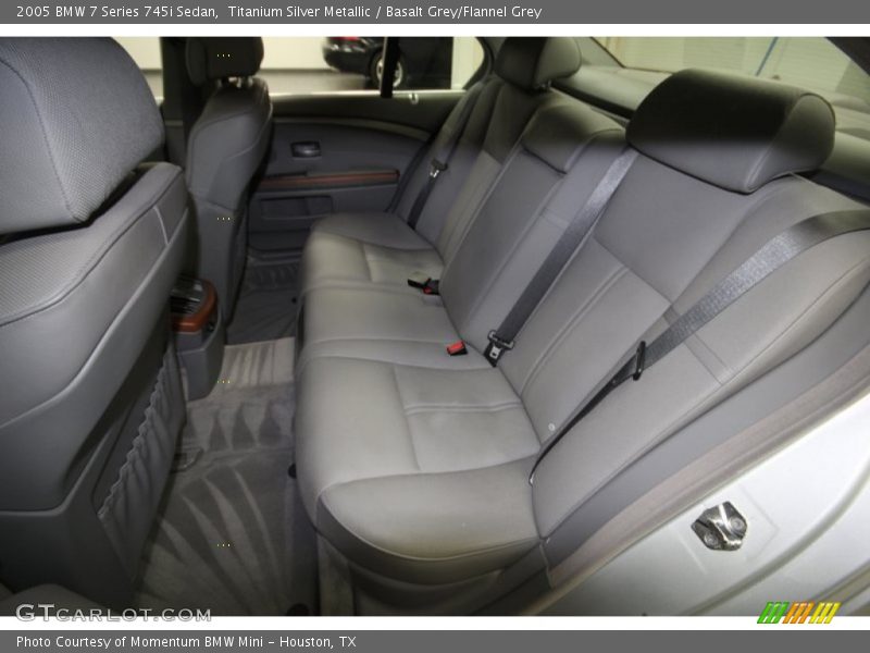 Rear Seat of 2005 7 Series 745i Sedan