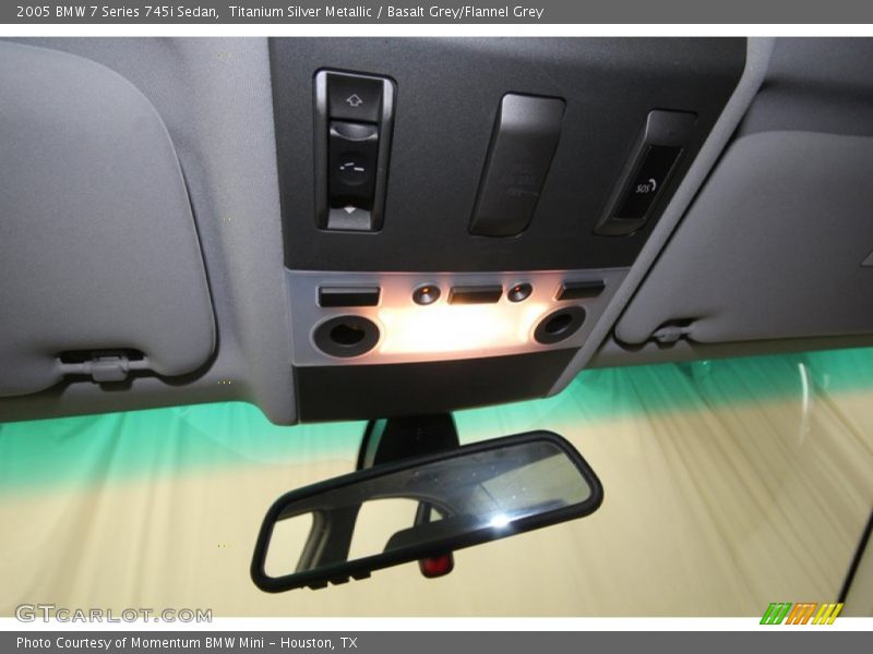 Titanium Silver Metallic / Basalt Grey/Flannel Grey 2005 BMW 7 Series 745i Sedan