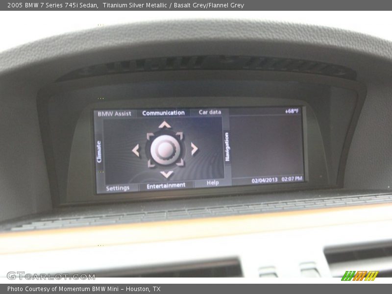 Titanium Silver Metallic / Basalt Grey/Flannel Grey 2005 BMW 7 Series 745i Sedan