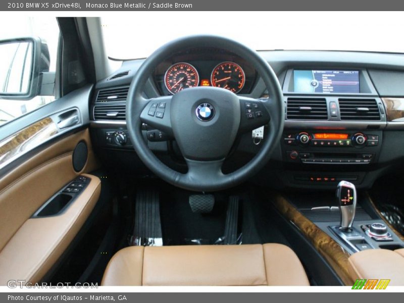 Monaco Blue Metallic / Saddle Brown 2010 BMW X5 xDrive48i