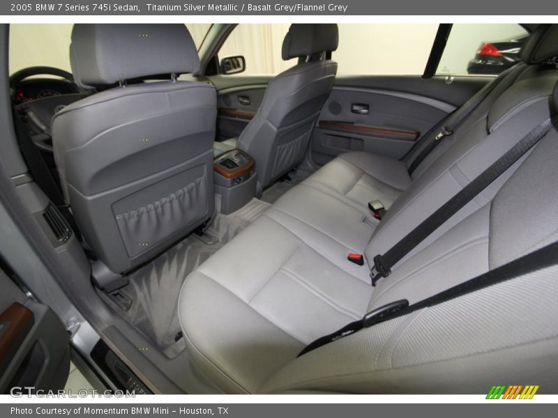 Rear Seat of 2005 7 Series 745i Sedan