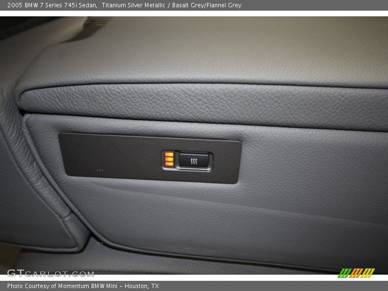 Titanium Silver Metallic / Basalt Grey/Flannel Grey 2005 BMW 7 Series 745i Sedan