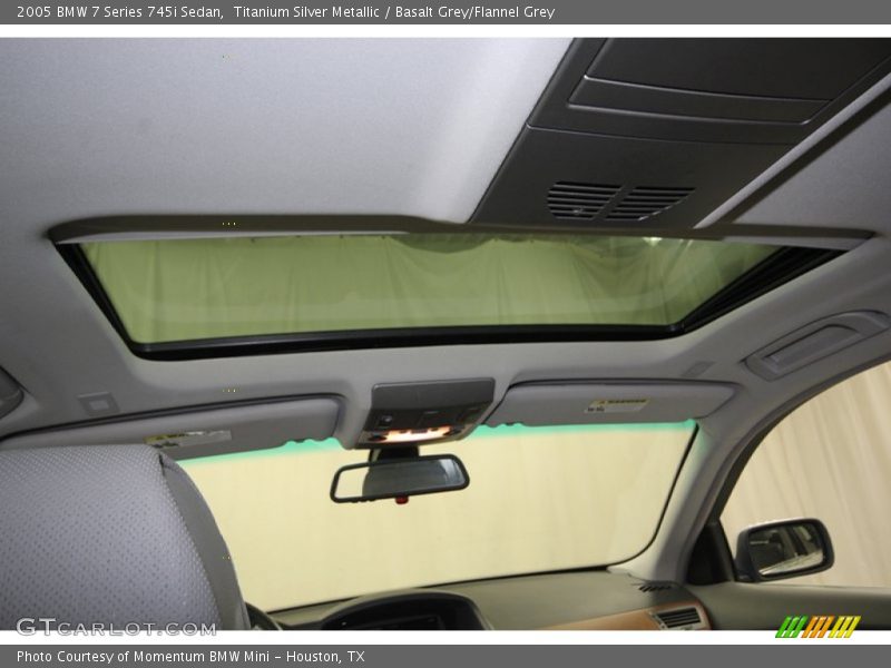 Titanium Silver Metallic / Basalt Grey/Flannel Grey 2005 BMW 7 Series 745i Sedan