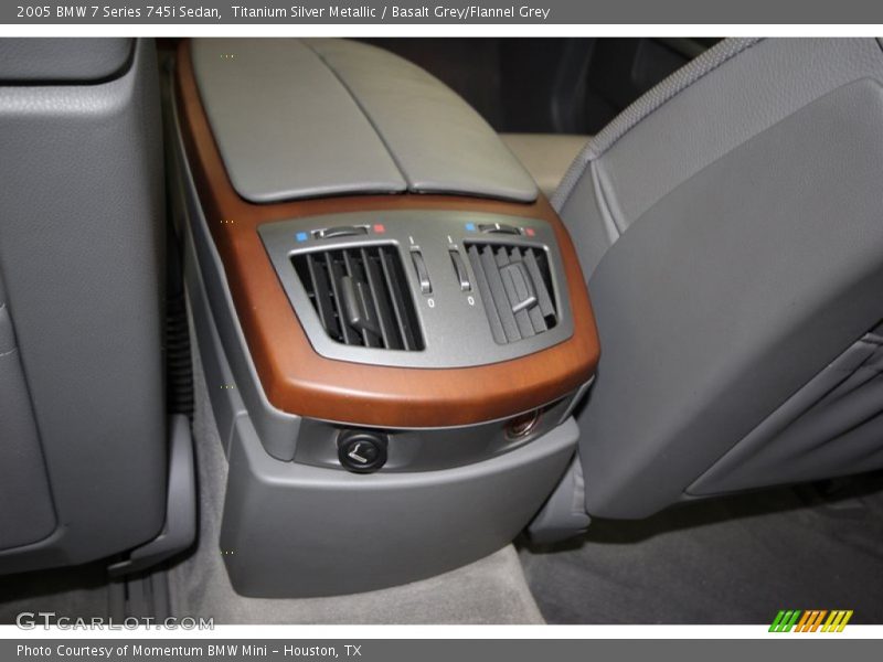 Titanium Silver Metallic / Basalt Grey/Flannel Grey 2005 BMW 7 Series 745i Sedan
