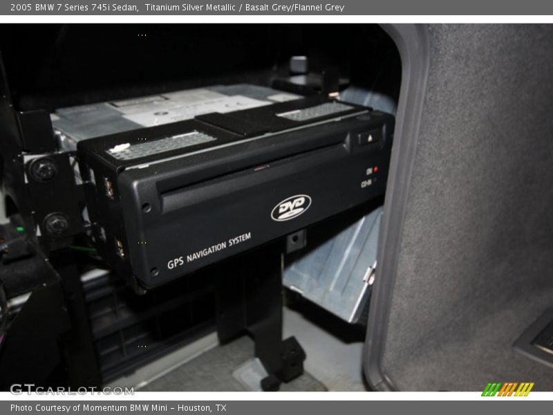 Titanium Silver Metallic / Basalt Grey/Flannel Grey 2005 BMW 7 Series 745i Sedan