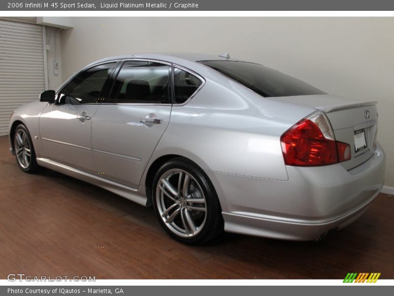 Liquid Platinum Metallic / Graphite 2006 Infiniti M 45 Sport Sedan