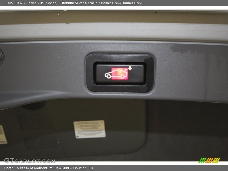 Titanium Silver Metallic / Basalt Grey/Flannel Grey 2005 BMW 7 Series 745i Sedan