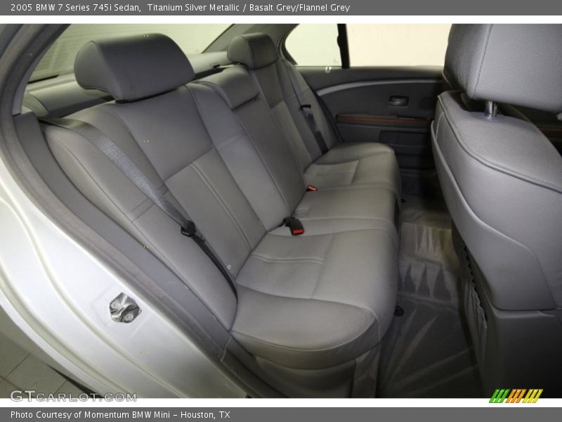 Rear Seat of 2005 7 Series 745i Sedan