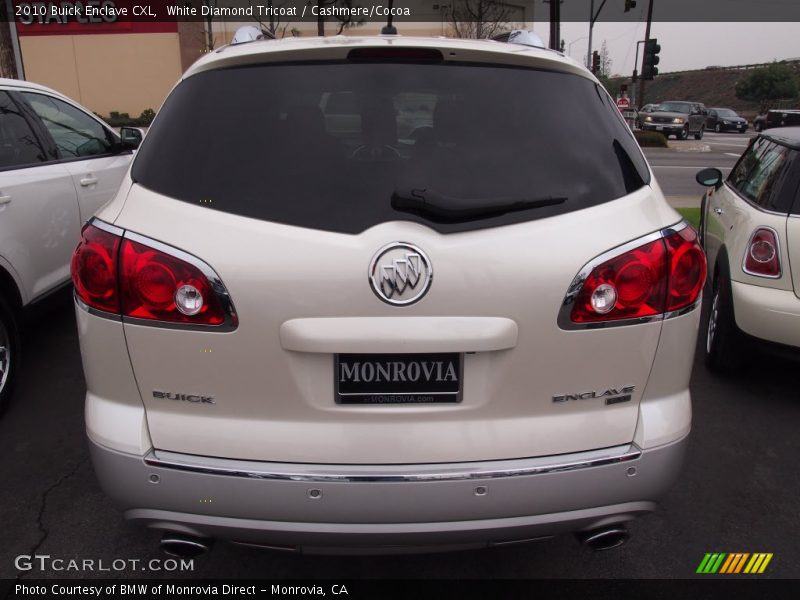 White Diamond Tricoat / Cashmere/Cocoa 2010 Buick Enclave CXL