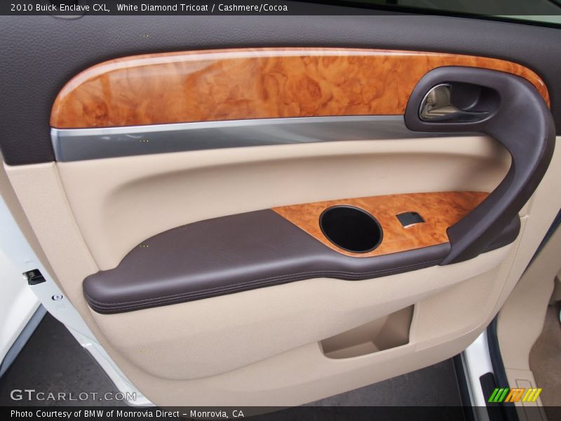 White Diamond Tricoat / Cashmere/Cocoa 2010 Buick Enclave CXL