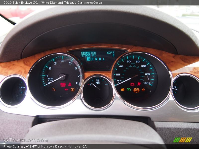 White Diamond Tricoat / Cashmere/Cocoa 2010 Buick Enclave CXL