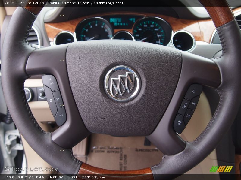 White Diamond Tricoat / Cashmere/Cocoa 2010 Buick Enclave CXL