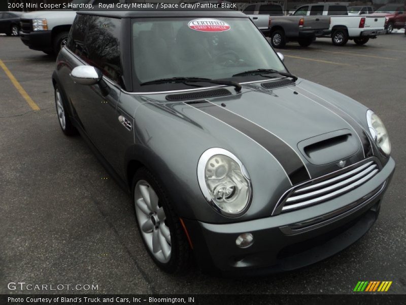 Royal Grey Metallic / Space Gray/Panther Black 2006 Mini Cooper S Hardtop