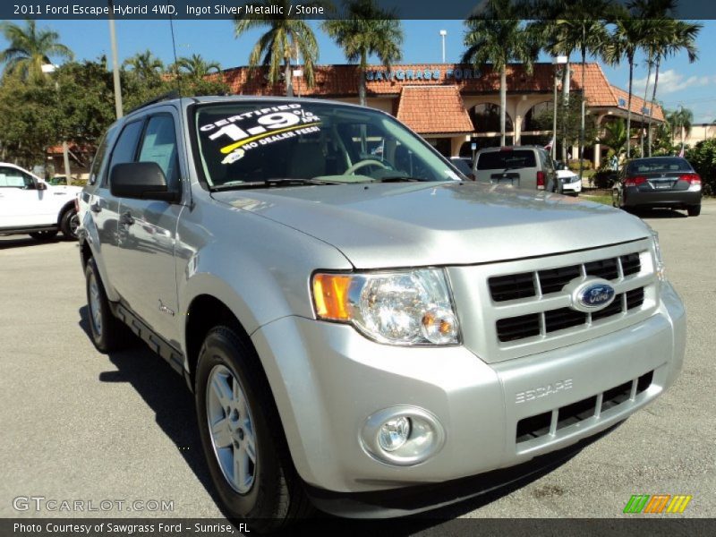 Ingot Silver Metallic / Stone 2011 Ford Escape Hybrid 4WD