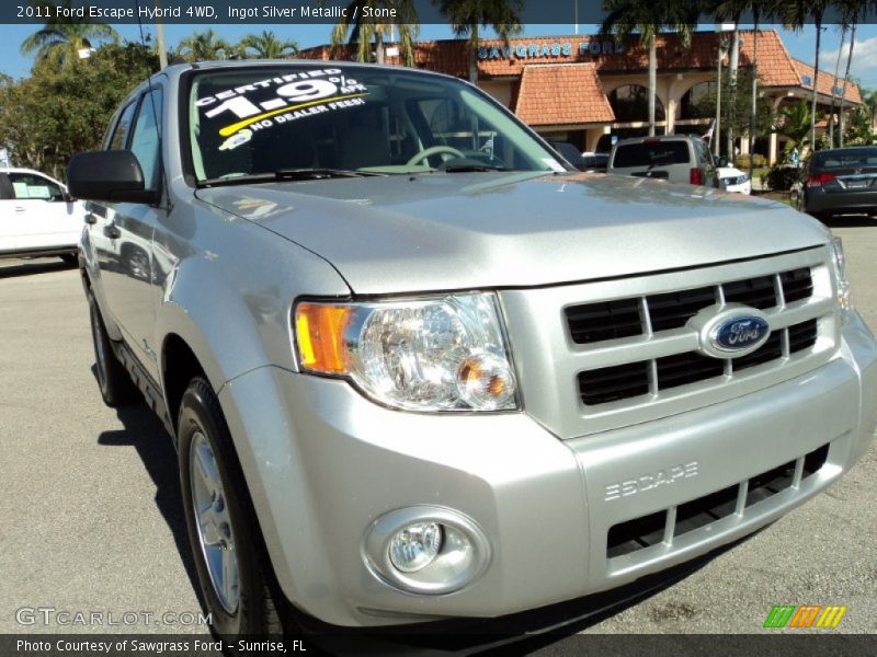 Ingot Silver Metallic / Stone 2011 Ford Escape Hybrid 4WD