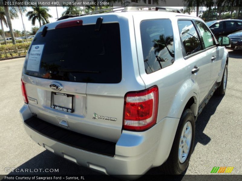 Ingot Silver Metallic / Stone 2011 Ford Escape Hybrid 4WD