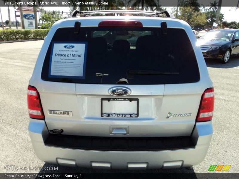 Ingot Silver Metallic / Stone 2011 Ford Escape Hybrid 4WD