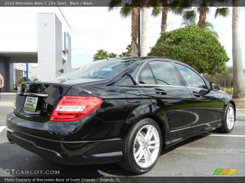 Black / Black 2013 Mercedes-Benz C 250 Sport