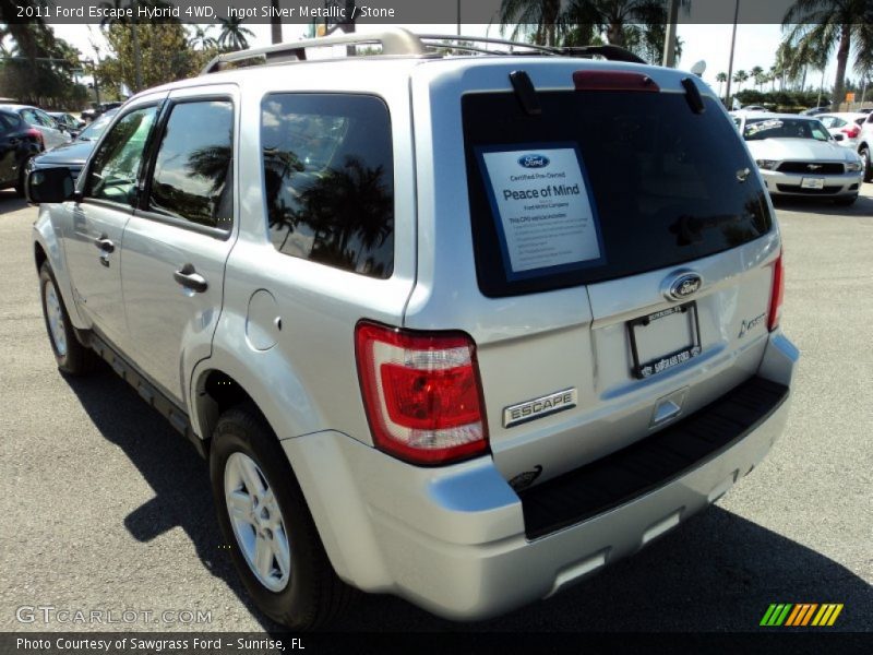 Ingot Silver Metallic / Stone 2011 Ford Escape Hybrid 4WD