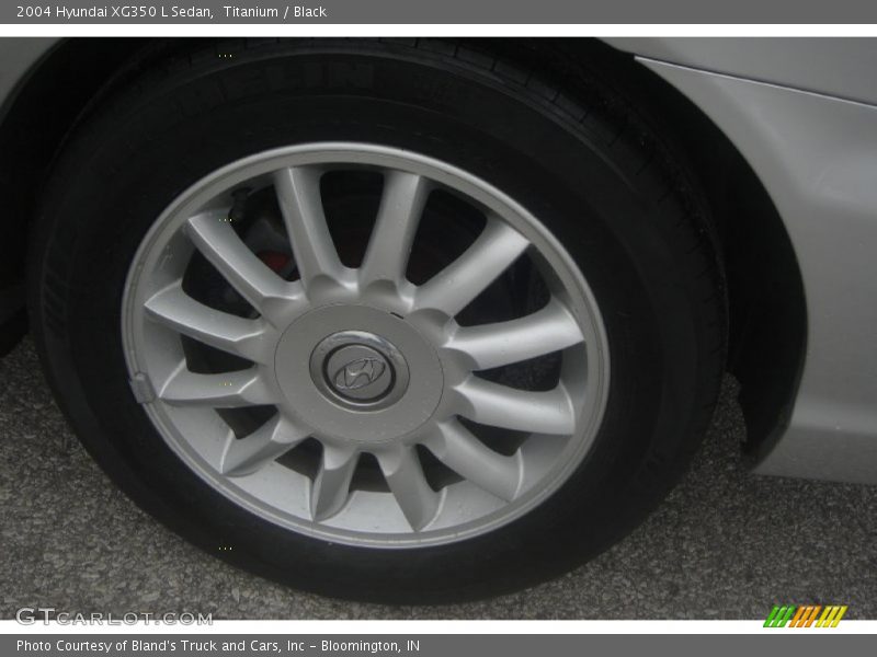 Titanium / Black 2004 Hyundai XG350 L Sedan
