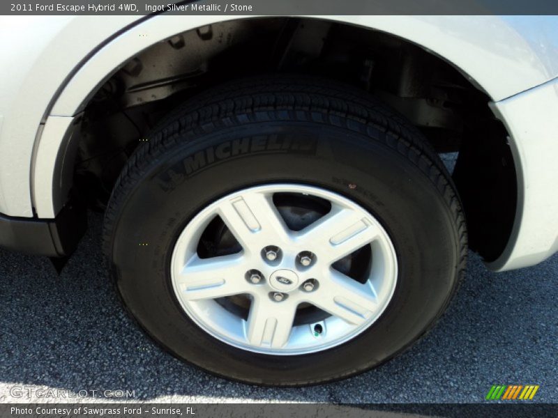 Ingot Silver Metallic / Stone 2011 Ford Escape Hybrid 4WD