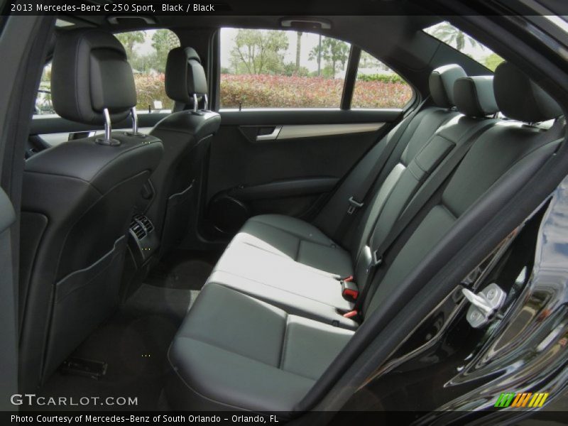 Rear Seat of 2013 C 250 Sport