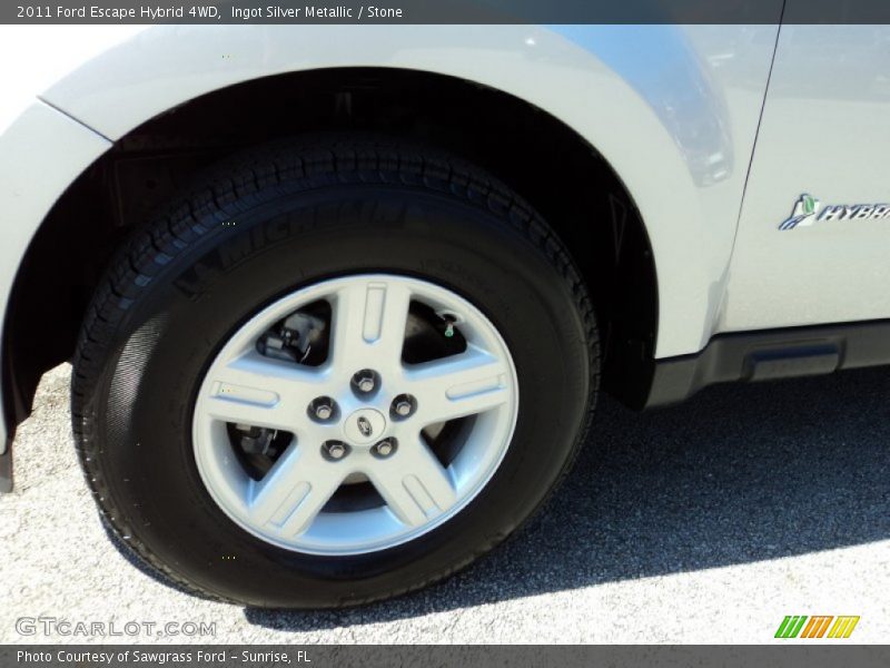 Ingot Silver Metallic / Stone 2011 Ford Escape Hybrid 4WD