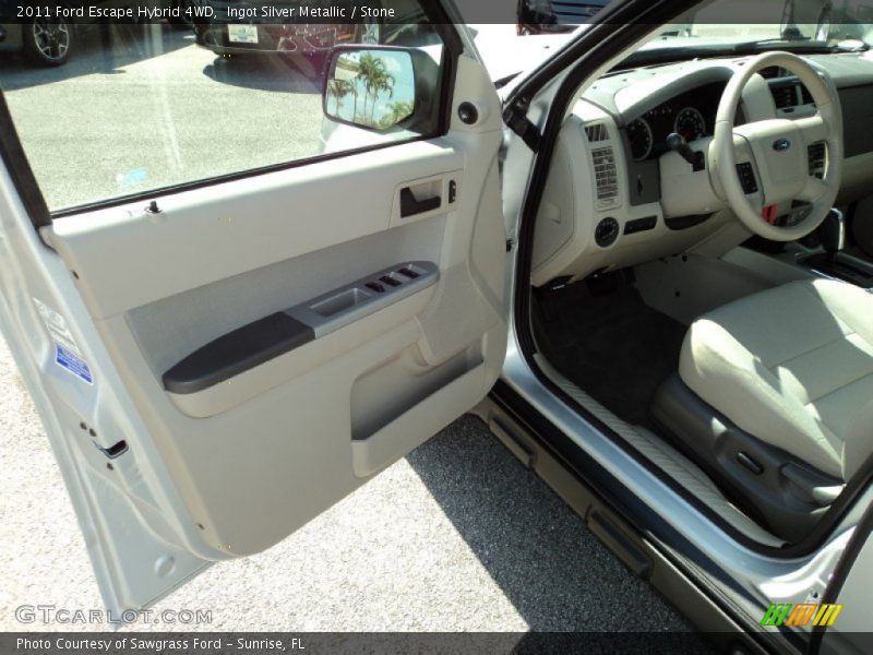 Ingot Silver Metallic / Stone 2011 Ford Escape Hybrid 4WD