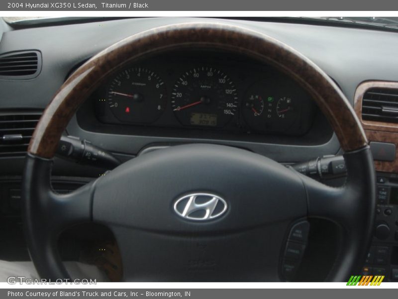 Titanium / Black 2004 Hyundai XG350 L Sedan