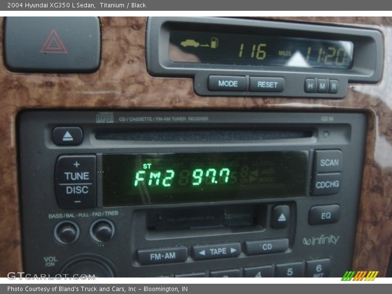 Titanium / Black 2004 Hyundai XG350 L Sedan