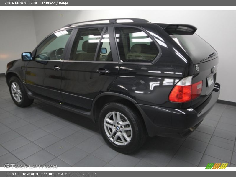 Jet Black / Beige 2004 BMW X5 3.0i