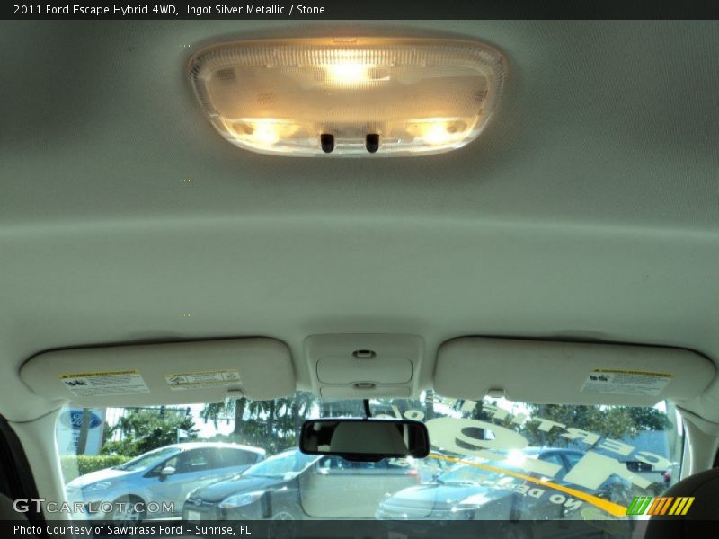 Ingot Silver Metallic / Stone 2011 Ford Escape Hybrid 4WD