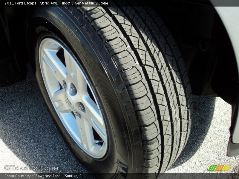 Ingot Silver Metallic / Stone 2011 Ford Escape Hybrid 4WD