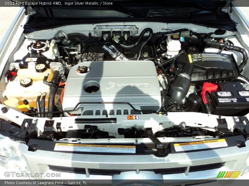  2011 Escape Hybrid 4WD Engine - 2.5 Liter Atkinson Cycle DOHC 16-Valve Duratec 4 Cylinder Gasoline/Electric Hybrid