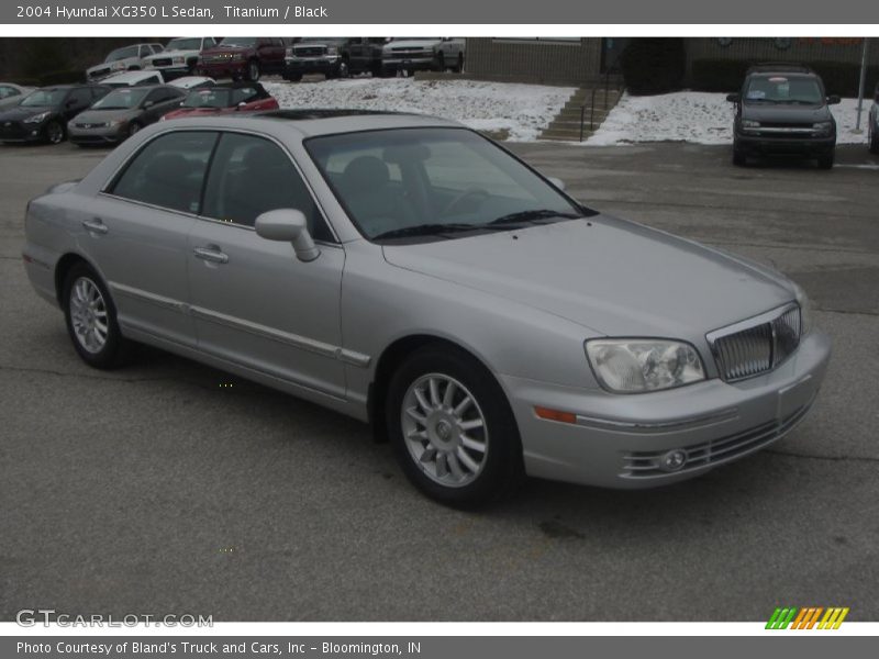 Titanium / Black 2004 Hyundai XG350 L Sedan