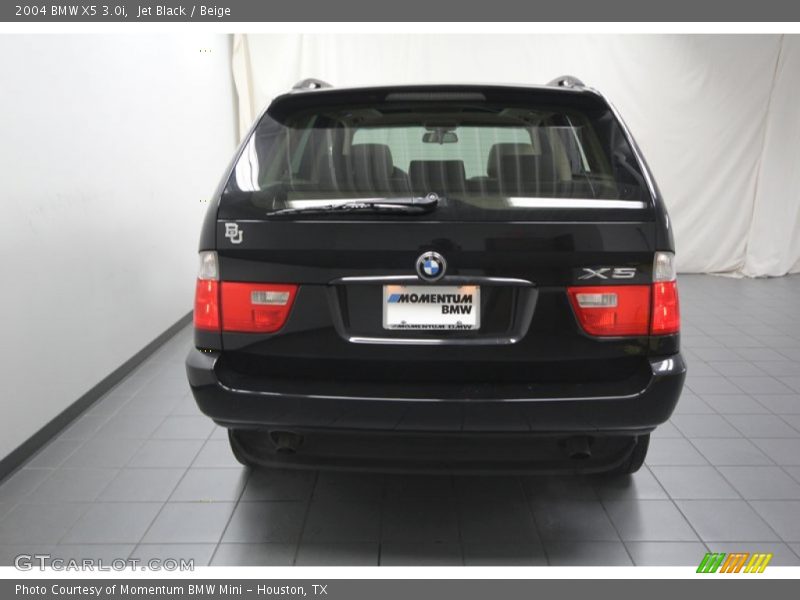 Jet Black / Beige 2004 BMW X5 3.0i
