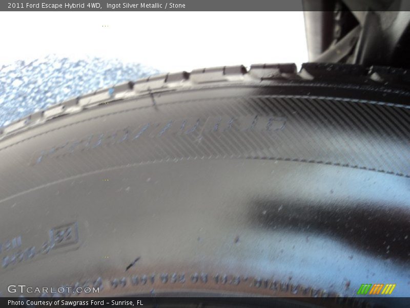 Ingot Silver Metallic / Stone 2011 Ford Escape Hybrid 4WD