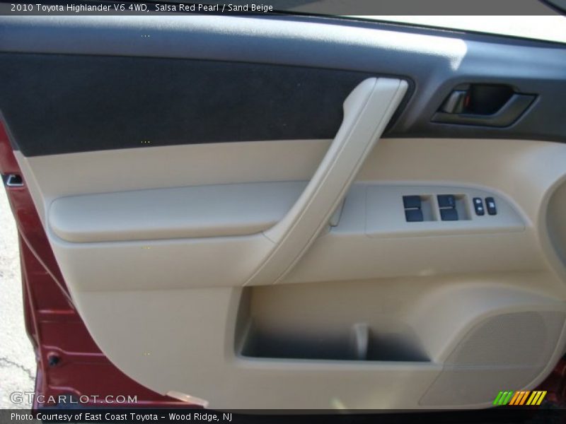 Salsa Red Pearl / Sand Beige 2010 Toyota Highlander V6 4WD