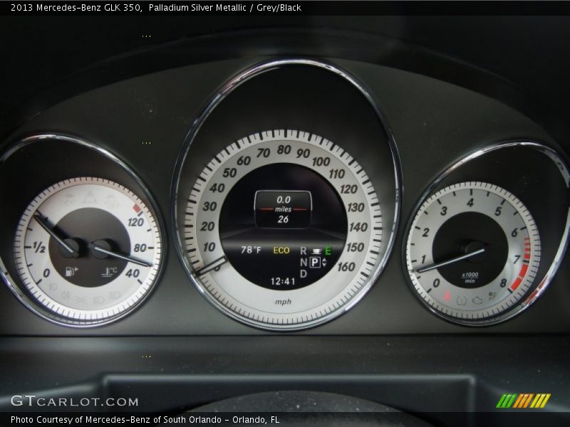 Palladium Silver Metallic / Grey/Black 2013 Mercedes-Benz GLK 350
