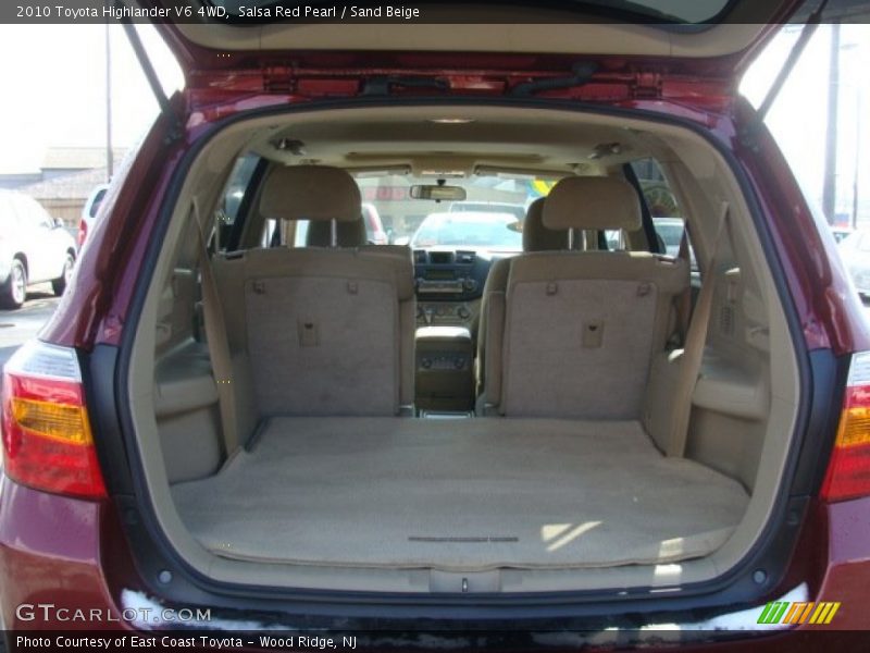 Salsa Red Pearl / Sand Beige 2010 Toyota Highlander V6 4WD